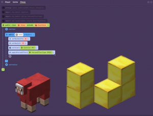 minecraft modding camp, virtual tech camp, java code